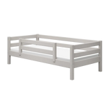 Single Bed with Safety Rail, 90x200 cm, Grey SINGLE_BED 200 flexa-com.myshopify.com