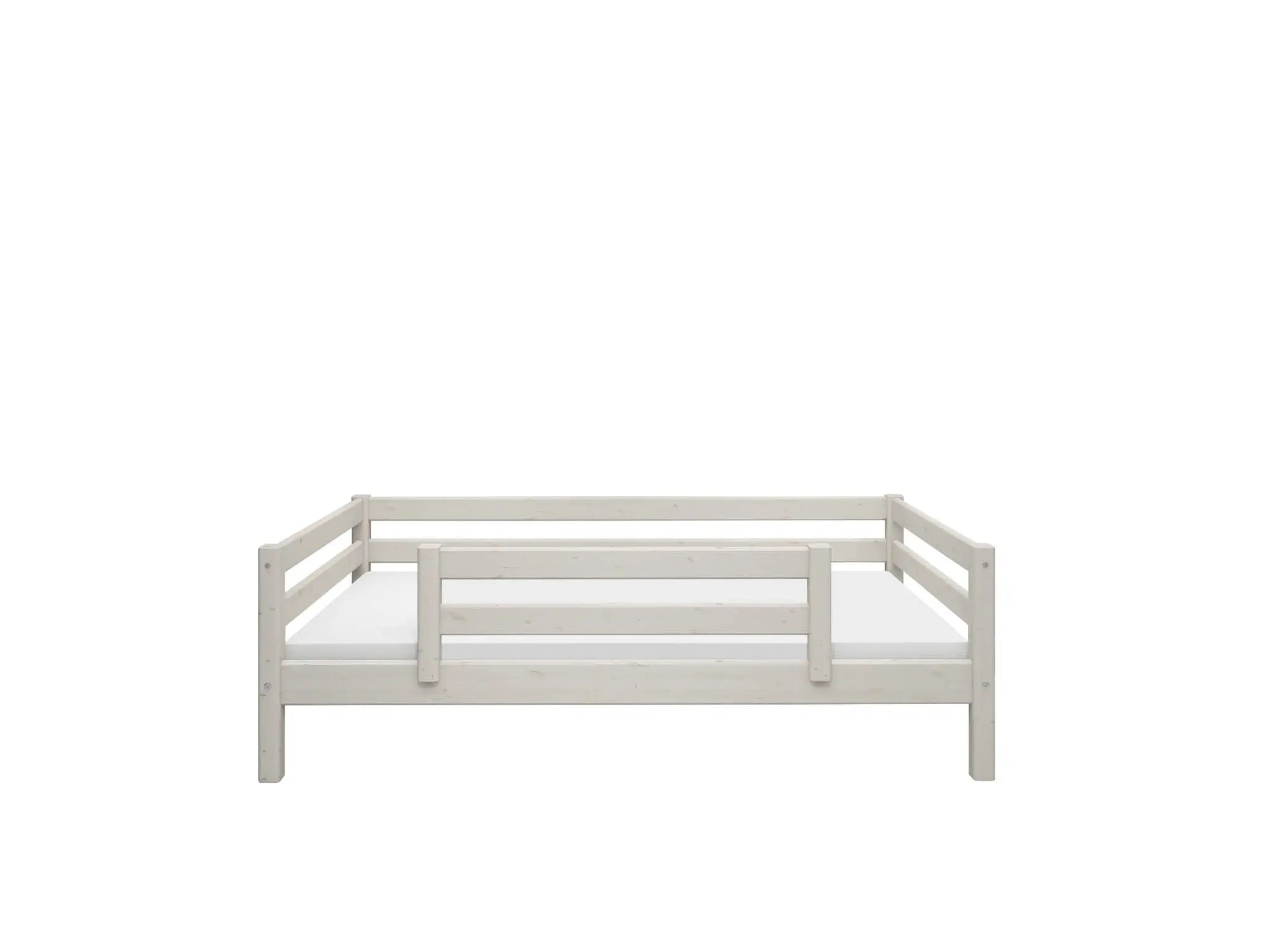 Single Bed with Safety Rail, 90x200 cm, White SINGLE_BED 200 flexa-com.myshopify.com