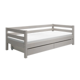 Single Bed with Storage, 90x200 cm, Grey SINGLE_BED 200 flexa-com.myshopify.com