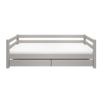 Single Bed with Storage, 90x200 cm, Grey SINGLE_BED 200 flexa-com.myshopify.com