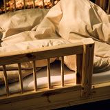 Single Bed with Safety Rails, 90x200 cm, Pine
