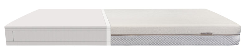 Matelas à ressorts réversible avec housse en coton 200x90