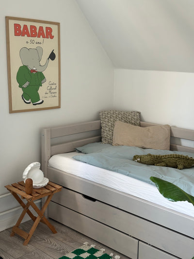 Eenpersoonsbed met uitschuifbaar bed