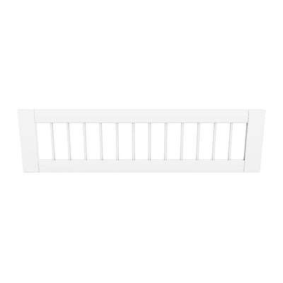 WHITE Centered Safety Rail with Crossbars, White