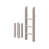 Leiter und Pfosten für Hochbett 120 cm, Grau