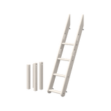 Slanting Ladder for Bunk Bed, White
