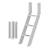 Schrägleiter und Pfosten für Spielbett 120 cm, Weiß