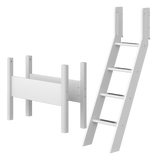 Slanting Ladder and Legs for Semi-High Bed, 90 cm, White