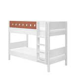 Bunk Bed with Ladder and Safety Rail, 90x200 cm, White