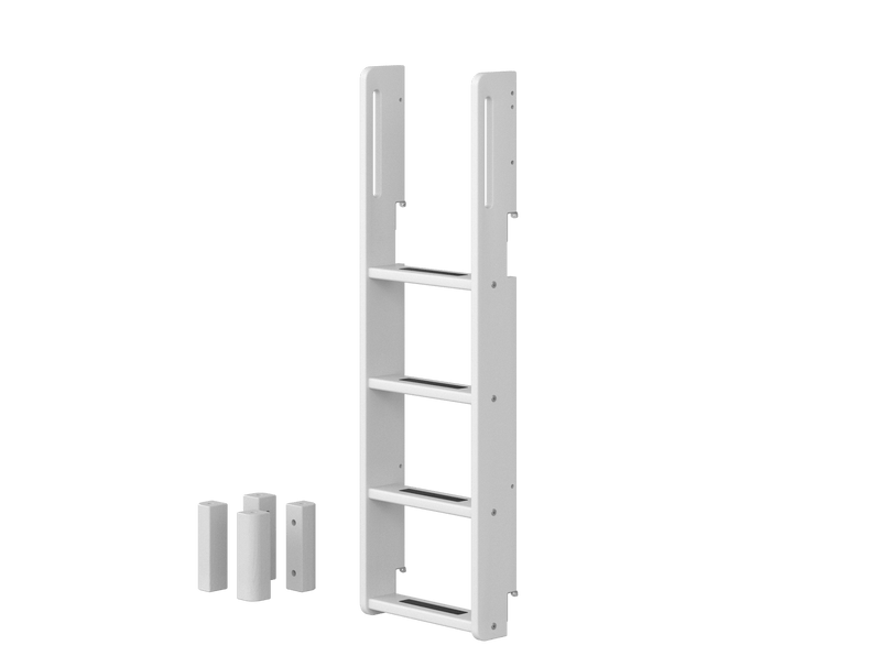 White - Middle pieces and straight ladder for Bunk Bed