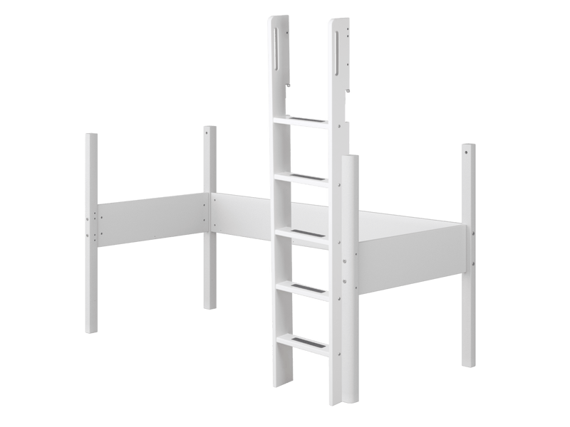 White - Rails, ladder and legs for High Bed