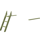 Popsicle - Échelle inclinée pour lit mi-hauteur