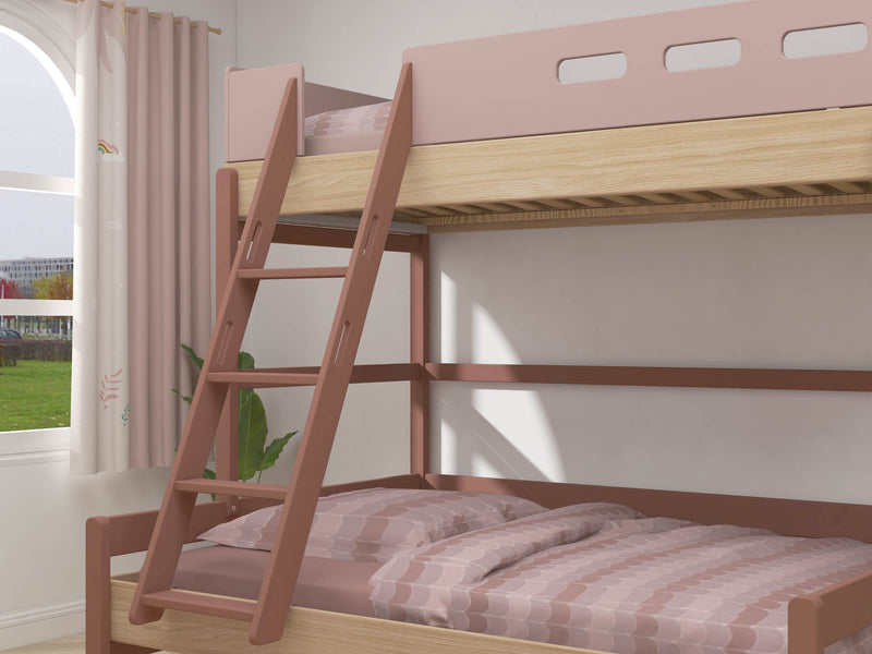 Family bed with slanting ladder