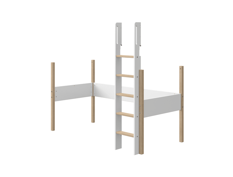 Rails, ladder and legs for high bed