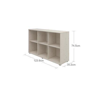 Bookcase, 6 compartments