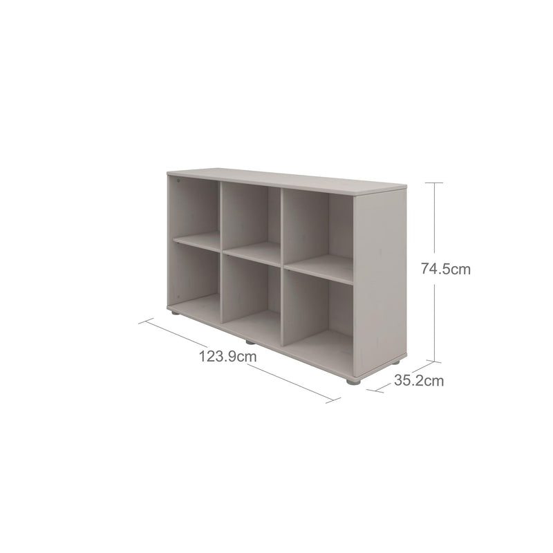 Bookcase, 6 compartments