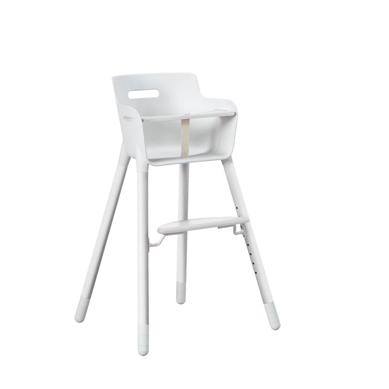 High chair with safety bar