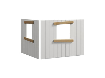 Baumhaus-Bettenfronten, Fensterrahmen aus Holz