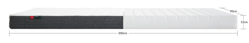 Colchón de espuma FLEXA, 200X90, funda de bambú