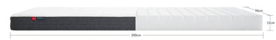 FLEXA foam mattress, 200X90 eucalyptus cover