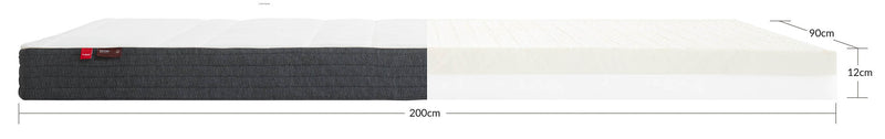 FLEXA latex mattress, 200X90 cotton cover