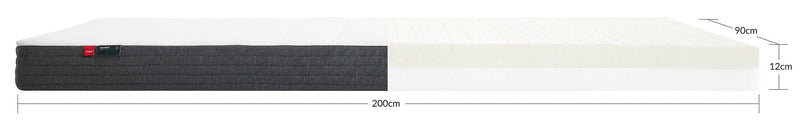 FLEXA latex matras, 200x90 bamboe hoes