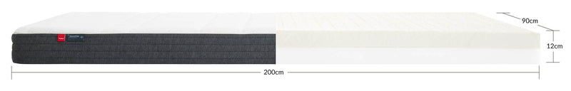 FLEXA latex madras, 200X90 eukalyptusbetræk