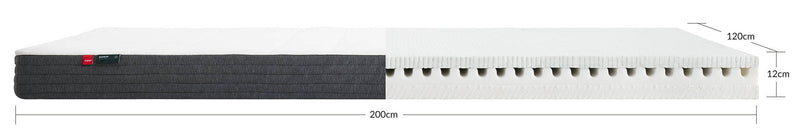 FLEXA mattress, 200X120 bamboo cover