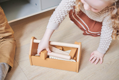Caisse d'outils en bois pour bébé - Montessori