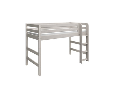 Semi-high bed w. straight ladder
