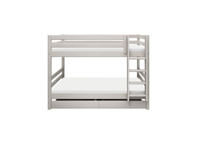 Bunk bed with straight ladder
