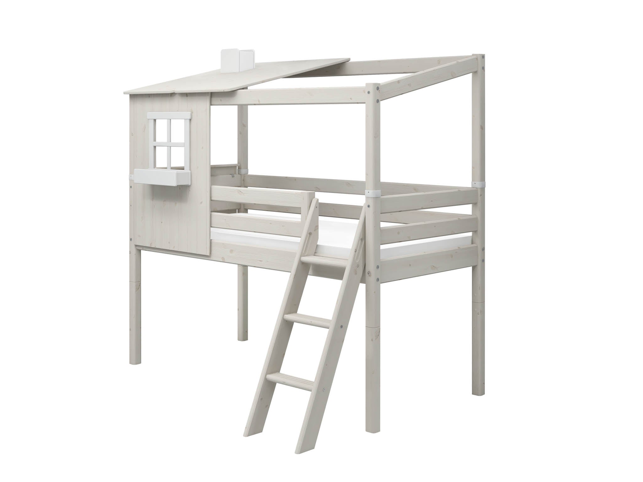 Mid-high bed w. 1/2 Classic House – FLEXA