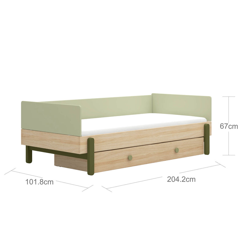 Single bed with drawer
