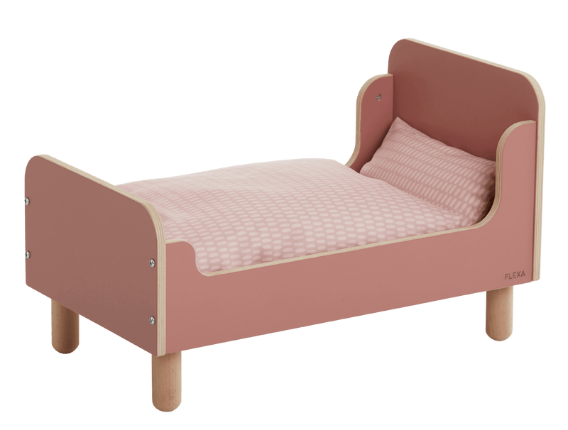 The Doll bed with pillow and duvet